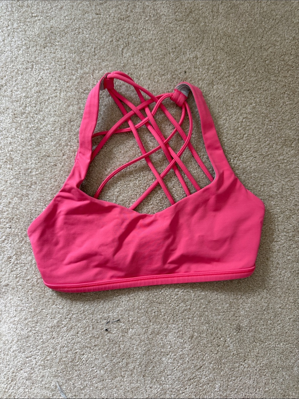 Lululemon Strappy Pink Sports Bra - Women's Intimates